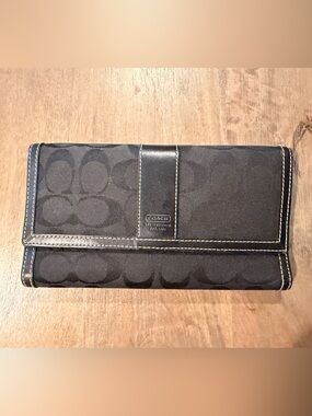 Coach Black Signature Wallet